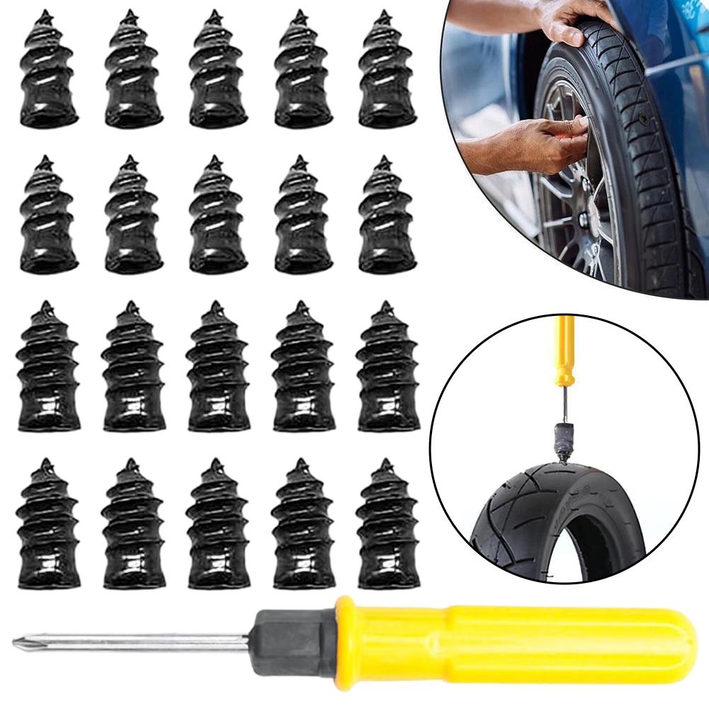 Car Tyre Repair Rubber Nail Set Tire Screws Tubeless Repair Tools Kit for Motorcycle Truck