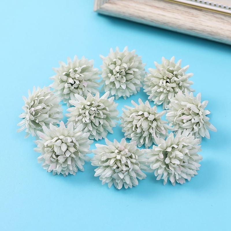 5/10PCs Artificial Flowers 4cm Silk Fake Flowers Heads for Home Room Dceor Wedding Marriage Decoration DIY Craft Gift Accessory