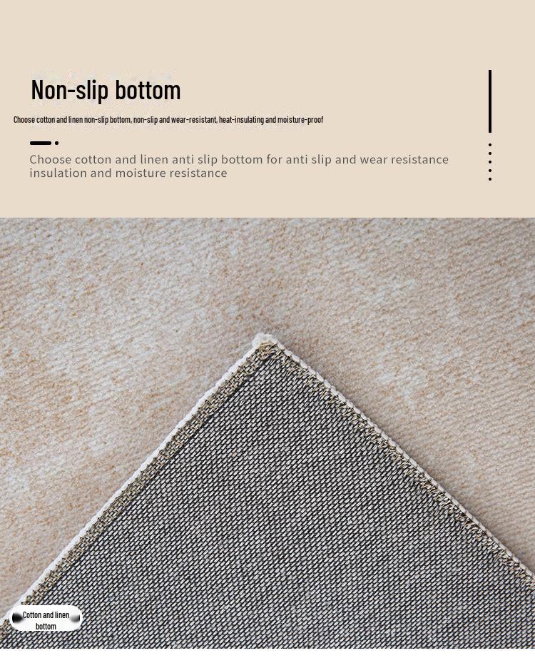 2024 Neuer Samtteppich im Creme-Stil für Wohnzimmer und Schlafzimmer