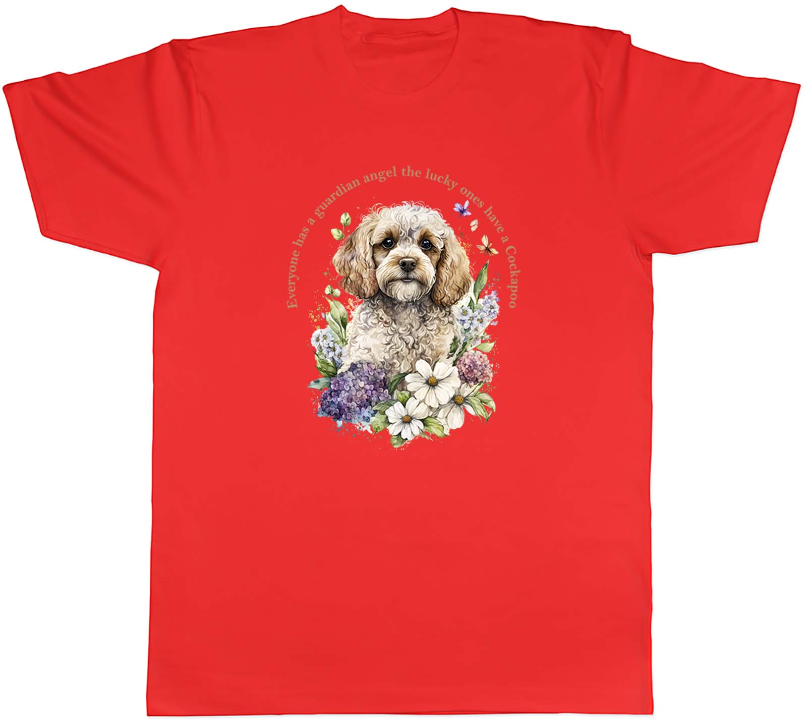 Cockapoo Unisexs TShirt Pet Dog Lover Guardian Angel Tee Gift S
