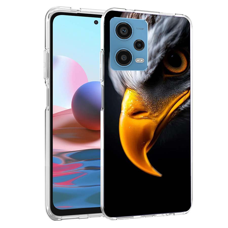 Majestic Eagle Gaze Phone Case For Redmi Note 13 12 14 15 Pro Plus 13R 11 11T 11E 11S 10 Pro 10S 9 9S Cover Cell Clear TPU Capa