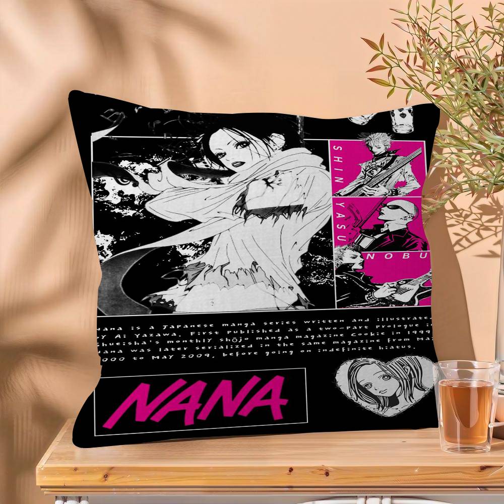 Japanese Classic Anime NANA Cushion Cover x Polyester Sofa Cushions Decorative Throw Pillows Home Decoration Pillowcover