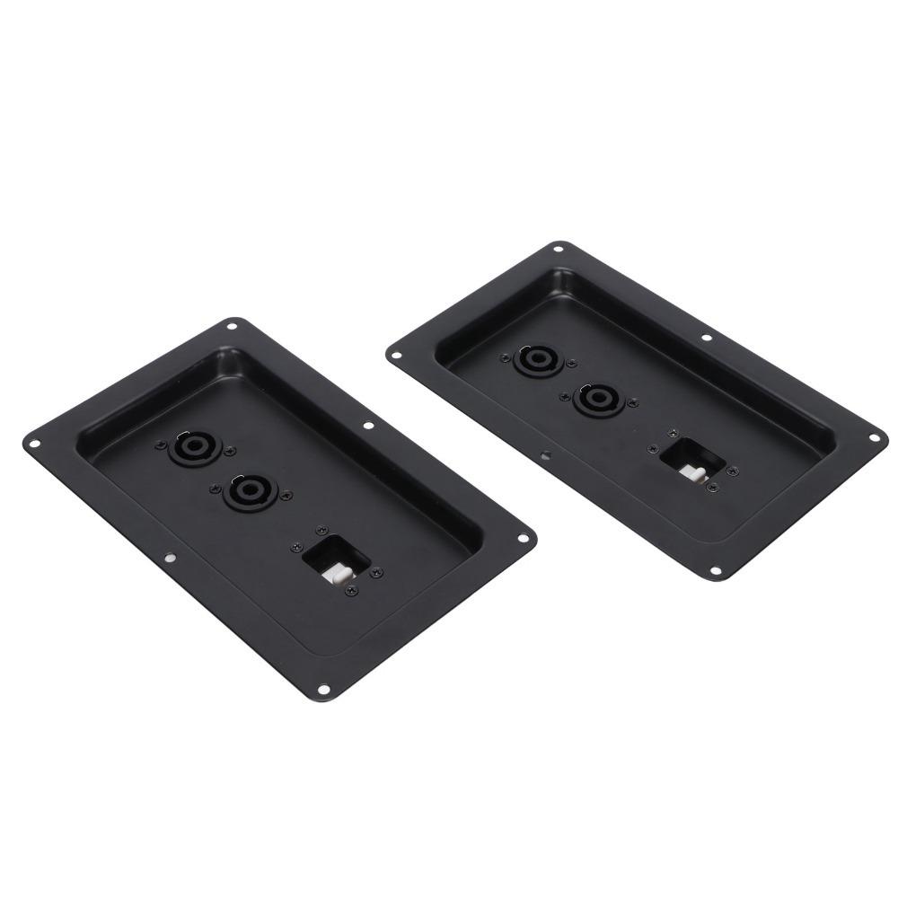 2PCS Iron Speaker Wiring Back Panel Audio Junction Box for 715 725 Stage Speakers Professional Stage
