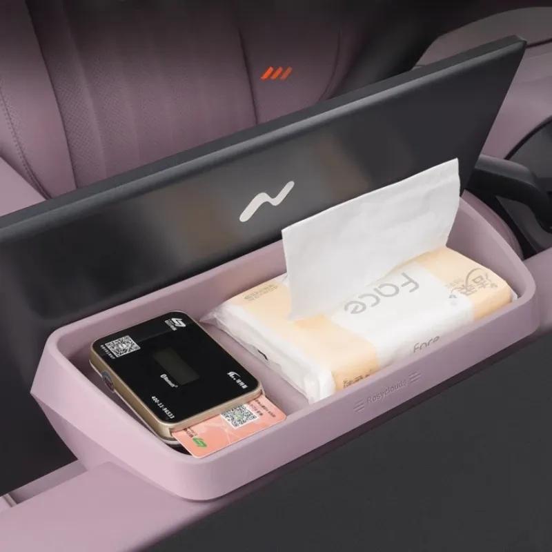 Screen Rear Storage Box Central Control ETC Bracket Storage Silicone Tissue Storage Box For ONVO L60 Accessories Accessories