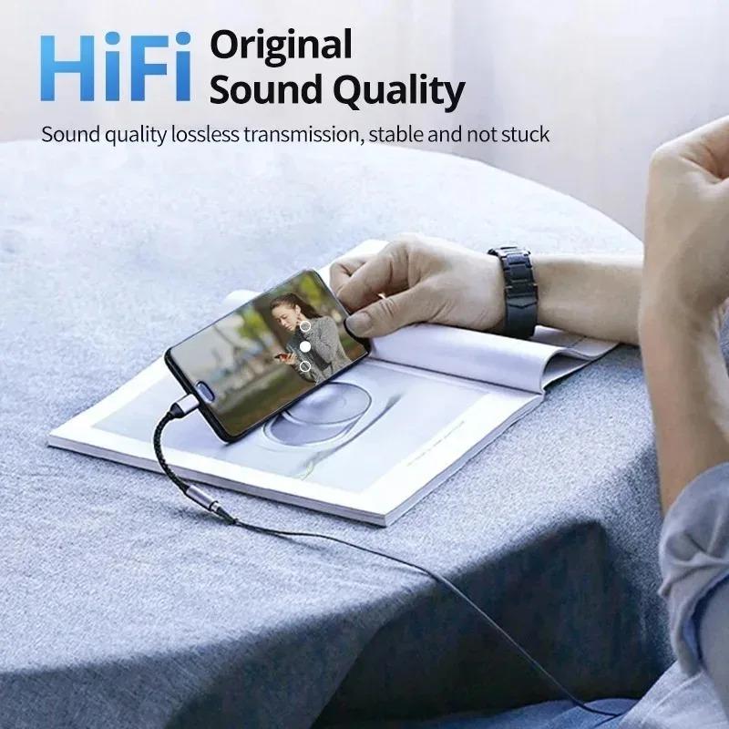 USB Type C To 3.5mm AUX Adapter Cable USB C To 3.5mm Female Headphone Jack Adapter For iPhone 17 16 15 Huawei Xiaomi
