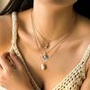 Pendant Clavicle Chain Women Pearl Shell Clavicle Necklace Fashion Shell Multilayer Necklace  Girls