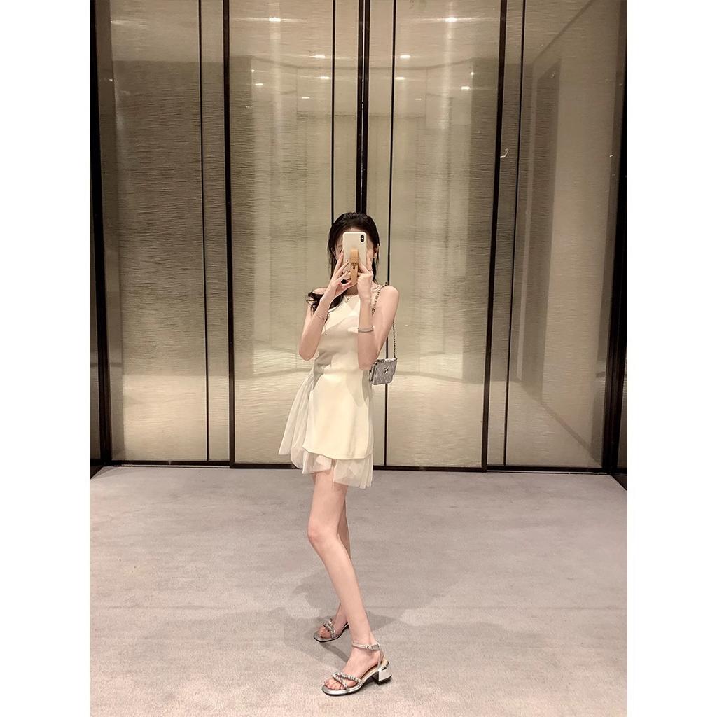 Sheepskin version~ Rhinestones with open-toed thick high-heeled sandals for women