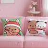 popular cartoon yier bubu Cushion Cover Soft  EasyWash Pillow Case  Versatile for Couch Bed Travel and Office