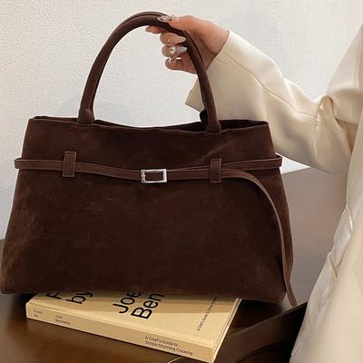 Neue Damentasche im Modestil, Wildlederhandtasche, Pendlertasche, vielseitige High-End-Einzel-Umhängetasche