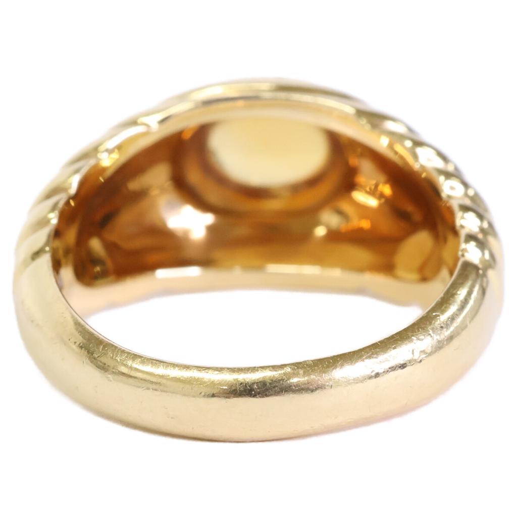 BVLGARI 750 Citrine Bachelorette Ring ring Yellow GoldUsed