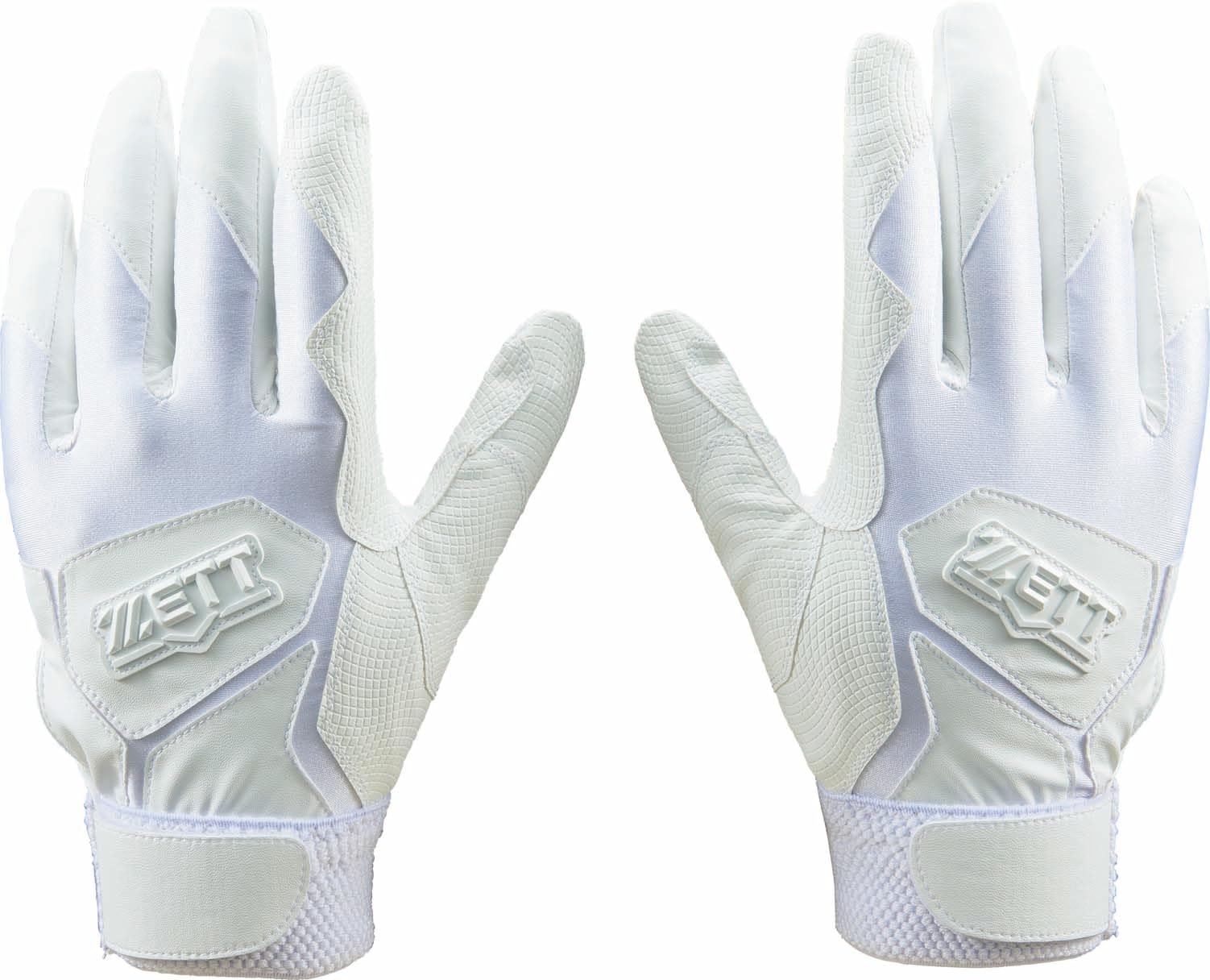 

ZETT Baseball Batting White Size M BG16582HSA Gloves, Hands-Free, (1100), (24-25cm),