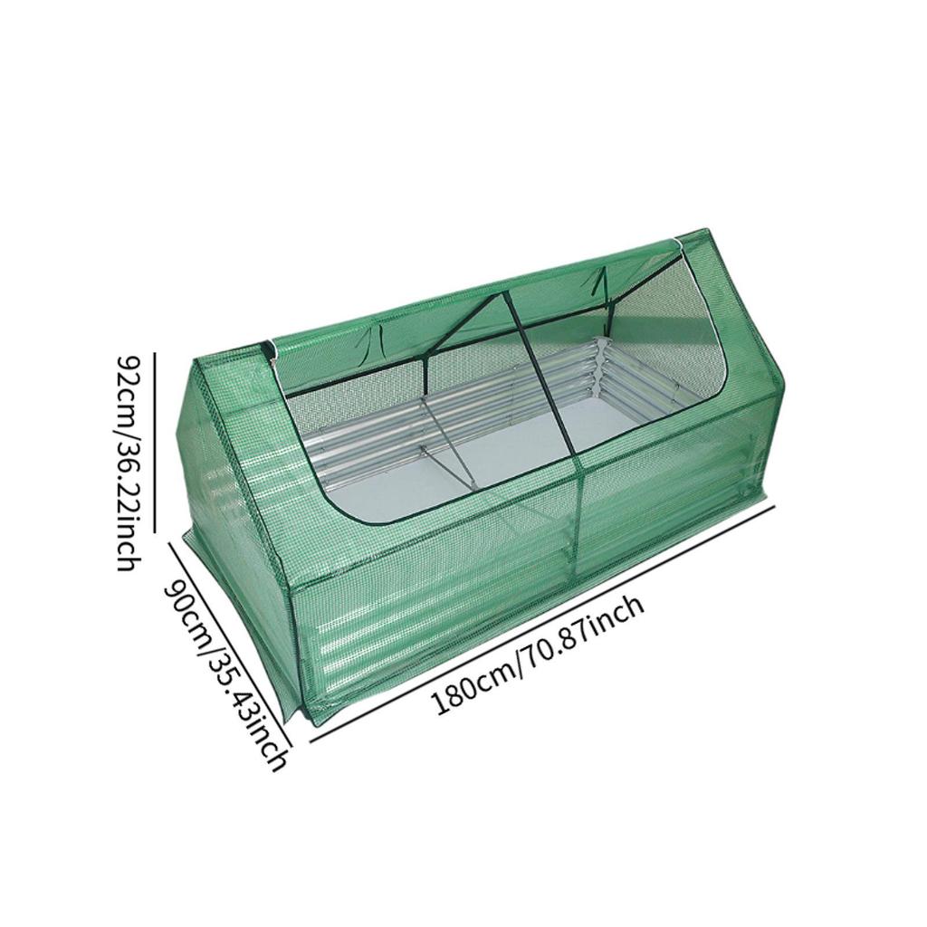 Mini Greenhouses Rustproof W/ Zippers Gardening Toolkit Grow Tunnel for Vegetables and Flowers Home Use Winter Plants Outdoors