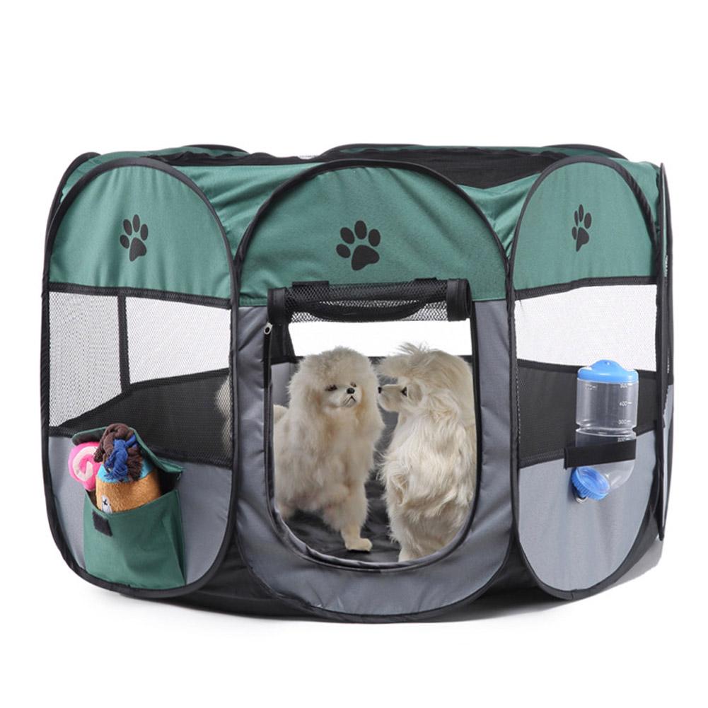 Collapsible Pet Octagonal Tent Pet Octagonal Fence Oxford Cloth Pet Octagonal Cage Cat Dog Cage Pet