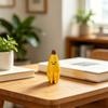 3D Printed Banana Figure, Whimsical Stress Relief Desk Toy, Mini Cute PLA Figurine for Office Humor, Smooth Detail Anti-Worry Gift Decor