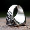 Vintage Herren 316L Edelstahlringe für Männer Tod Sense Herrschender Totenkopfring Herren Hip-Hop Punk Party Schmuck Geschenk
