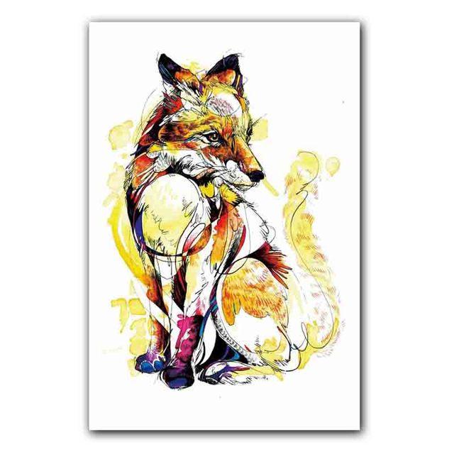 

Картина маслом животных, акварель, все виды животных, холст, живопись, абстрактная подарочная картина, гостиная, украшение дома, фреска без рамки 21*30cm No Frame