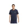 Nike As M Nsw Tee Club Novidade Confortável Macio Pulôver Gola Careca Cor Sólida Logotipo Pequeno Camiseta Manga Curta Tops Masculinos Azul FJ1082451