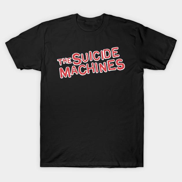 

Men Black Print T-shirt The-Suicide-Machines No-Cut Transfer Paper Print Cotton Tshirt 3XL чорний