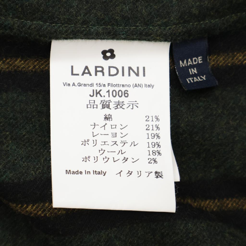 LARDINI JK.1006 Green x Yellow Stripe Boutonniere Tailored Jacket Jacket S greenUsed
