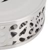 Stainless Steel Teapot Heater Ventilation Hole Hollow Design Tea Warmer Brushed Finish Silver Teapot Warmer Coffee Heating