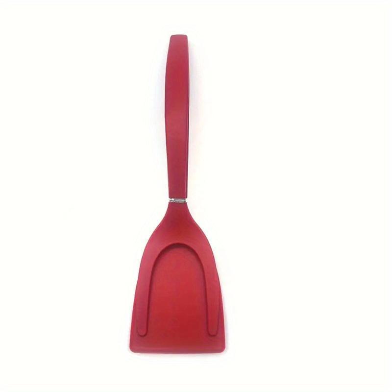 1pc, 2 In 1 Frying Spatula Tong, Nylon Cooking Turner, Egg Spatula, Pancake Steak Spatula, Baking Tools, Kitchen Gadgets