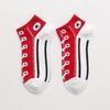 5 Pairs Women's Funny Shoe Print Socks Fashion Style Hip Hop Cute Fashion Soft Slippers And Socks