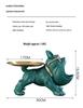 Entryway Console Table with French Bulldog Key Holder, Luxurious Shoe Cabinet, and Creative Home Decoration