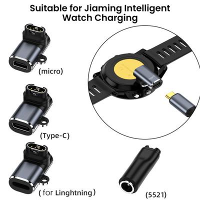 Garmin Akıllı Saat için Şarj Aleti Adaptörü Dönüştürücü Mikro USB Type C Şarj Kablosu Hızlı Şarj Saat Aksesuarı