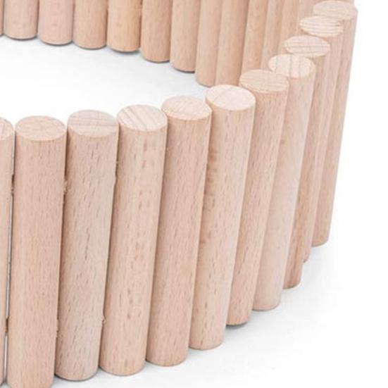 Pet Bridge Toy Bur-free Bite Resistant Natural Wood Hamster Parrot Ladder Toy for Gerbils
