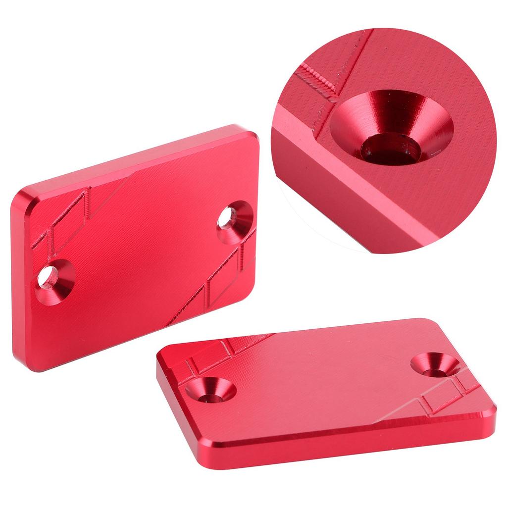 2pcs Front Rear Brake Fluid Reservoir Cap Cover Fit for Honda CB300F CBR500R CB500F CB500XRed