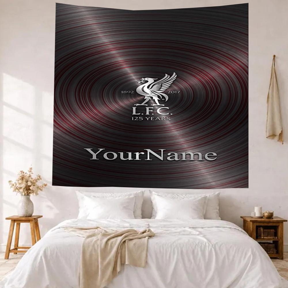 Liverpool Custom Your Name Wall Decor Tapestry Art For Pet Memorial Birthdaywedding Party Backdrop Family Gift