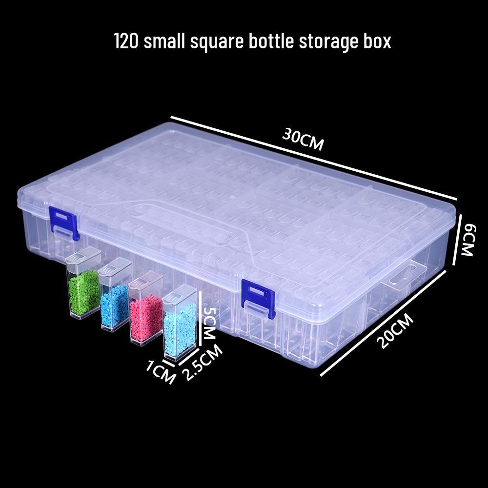 Compact 64-Compartment Diamond Painting Storage Box for Beads, Crafts, and Art Projects