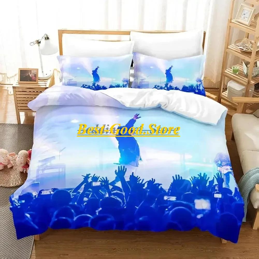 Logo Indochine Rock Bedding Set Duvet Cover Sheet Printed Bed Set Pillowcase Bed Full Queen King Size Comforter Bedroom