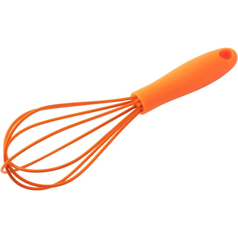 1PCs silicone small size egg beater manual cream egg small stirring rod mini egg-whisk baking tool