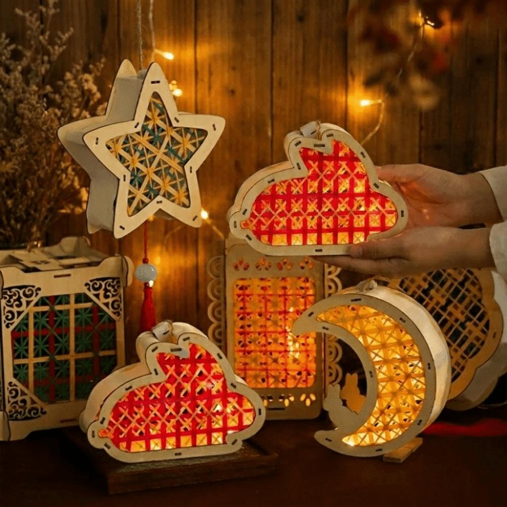 Handheld Mid-Autumn Festival Lantern DIY Material Kit Handmade Lantern Mid-Autumn Festival