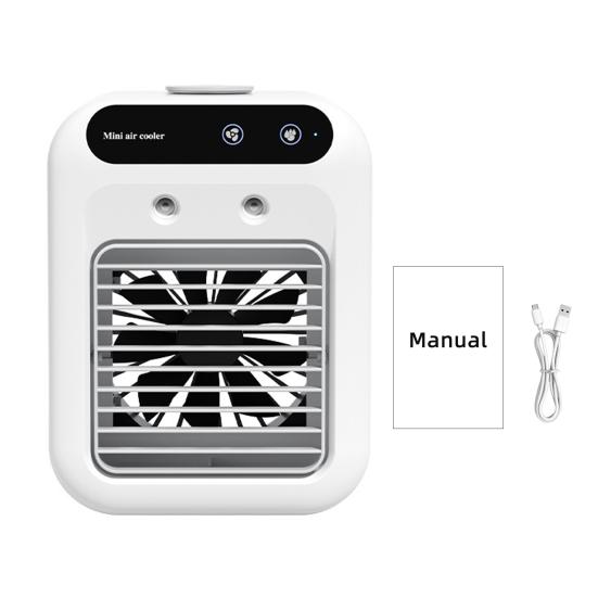 

Портативный вентилятор с кондиционером Сильный воздушный поток 2 скорости Мгновенное охлаждение Ультра-тихий охладитель Настольный вентилятор Увлажнитель воздуха A