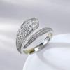 Luoxi Temple 2024 Silver Snake-shaped Minimalist Open Ring - European & American Style