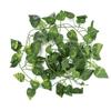 Artificial Fake Leaves Hanging Vines 6.89ft Long Vine Reptile Habitat Decor (Scindapsus Leaves)
