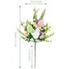 Plastic Easter Flower Branch with Daisy and Egg Accents for Spring Seasonal Decorations and Holiday Arrangements