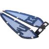 KIMISS 2PCS Motorcycle Fuel Air Intake Trim, Aluminum Gas Side Frame Trim Cover Replacement for MT03 2020‑2021(Blue)