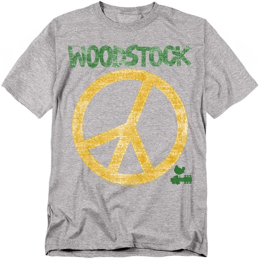 Woodstock - Peace Sign - Unisex Short Sleeve Children s T-shirt - Gray 120