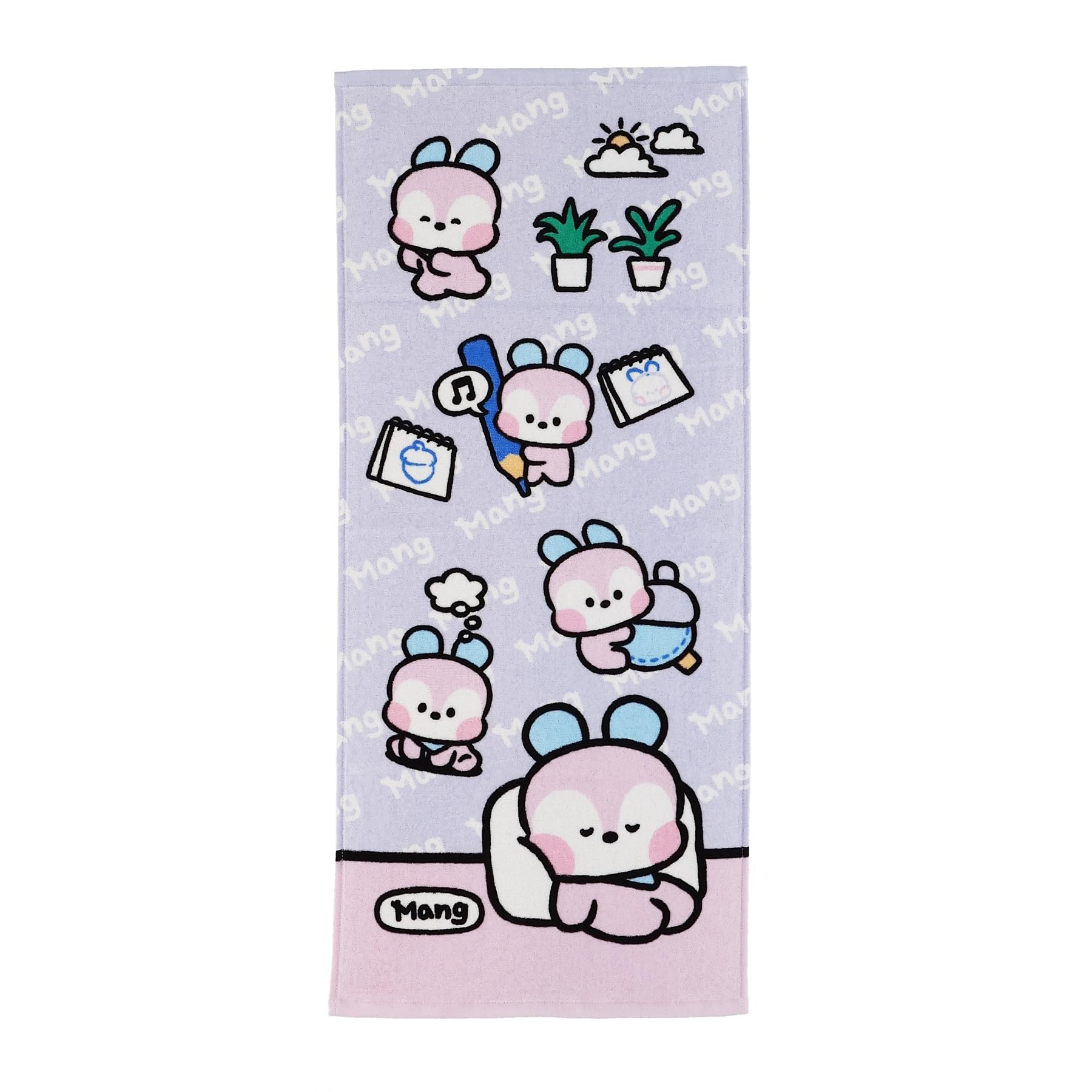 Marushin Face Towel BT21 Pretty Pose Organic Antibacterial and 5785025600 MANG, Cotton, Deodorizing,