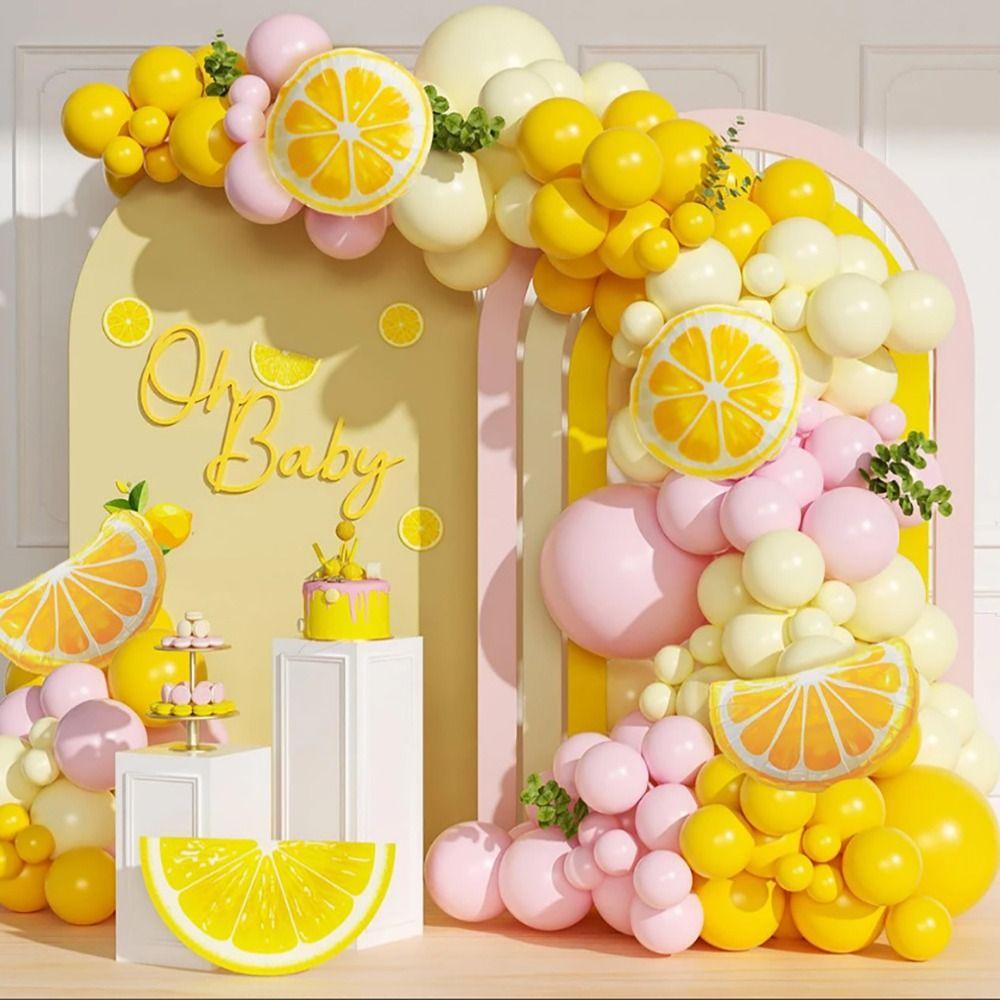Fruit Theme Decorative Ballon Set Multicolor Party Balloons Creative Ballon Arch Kit  Gift