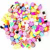 10mm Polymer Clay Beads - Fruit, Animal, Smiley Face Designs for DIY Jewelry Accessories