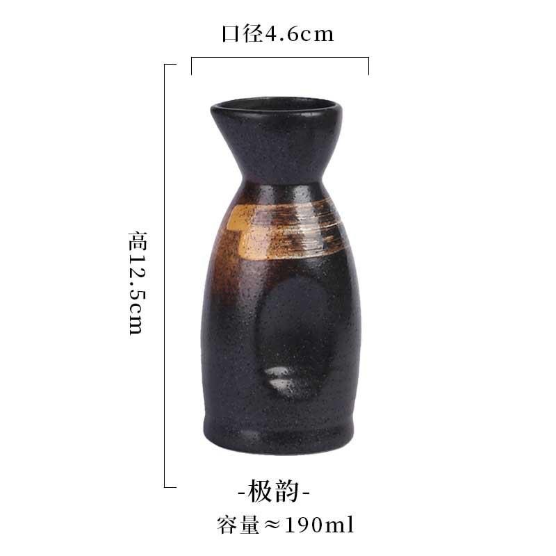 Japanische Sake-Flasche 400ml 190ml Keramik Kreatives Weinglas Kneipe Weinzubehör Haushalt Sake-Tasse Spender 50ml Retro Teetasse