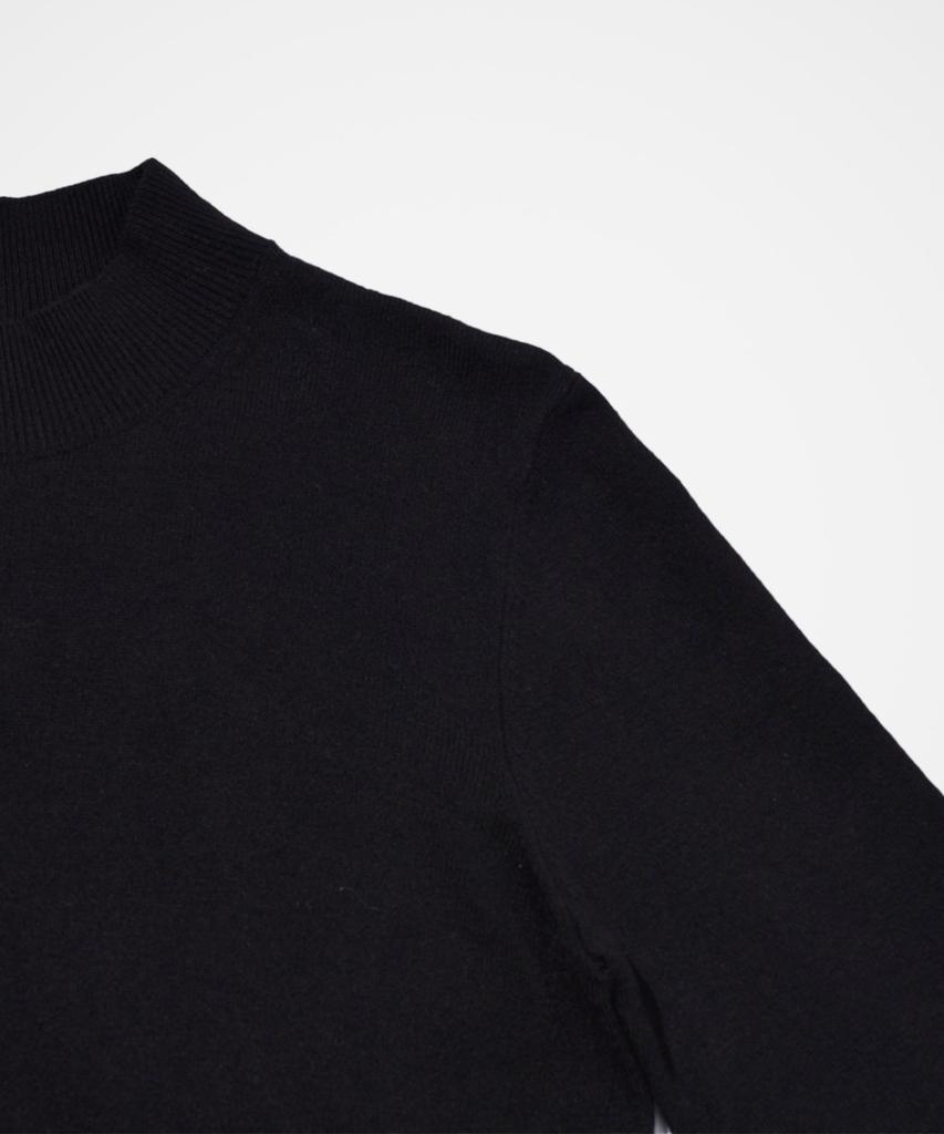 210EDIT Men'S Cashmere Blended Mock Turtleneck Knit [Black]_Zz4Sw011