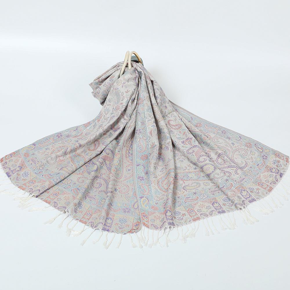 Shawl outside women's spring and autumn cape long scarf cheongsam outside air-conditioned room scarf cape