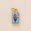 Elegant Floral House Print Pendant; Ideal for DIY Jewelry Projects, Necklace, Earring Accessories.