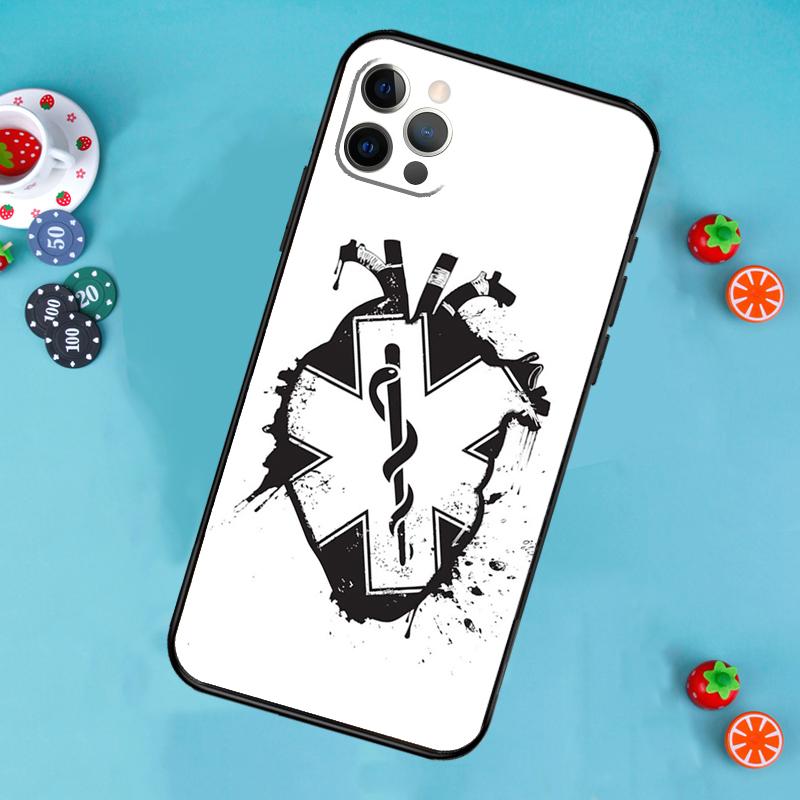 Emergency Medical Star of Life Phone Case For iPhone 17 Air 16 15 14 13 11 12 Pro Max 13 12 mini 15 16 Plus 16e Cover Funda