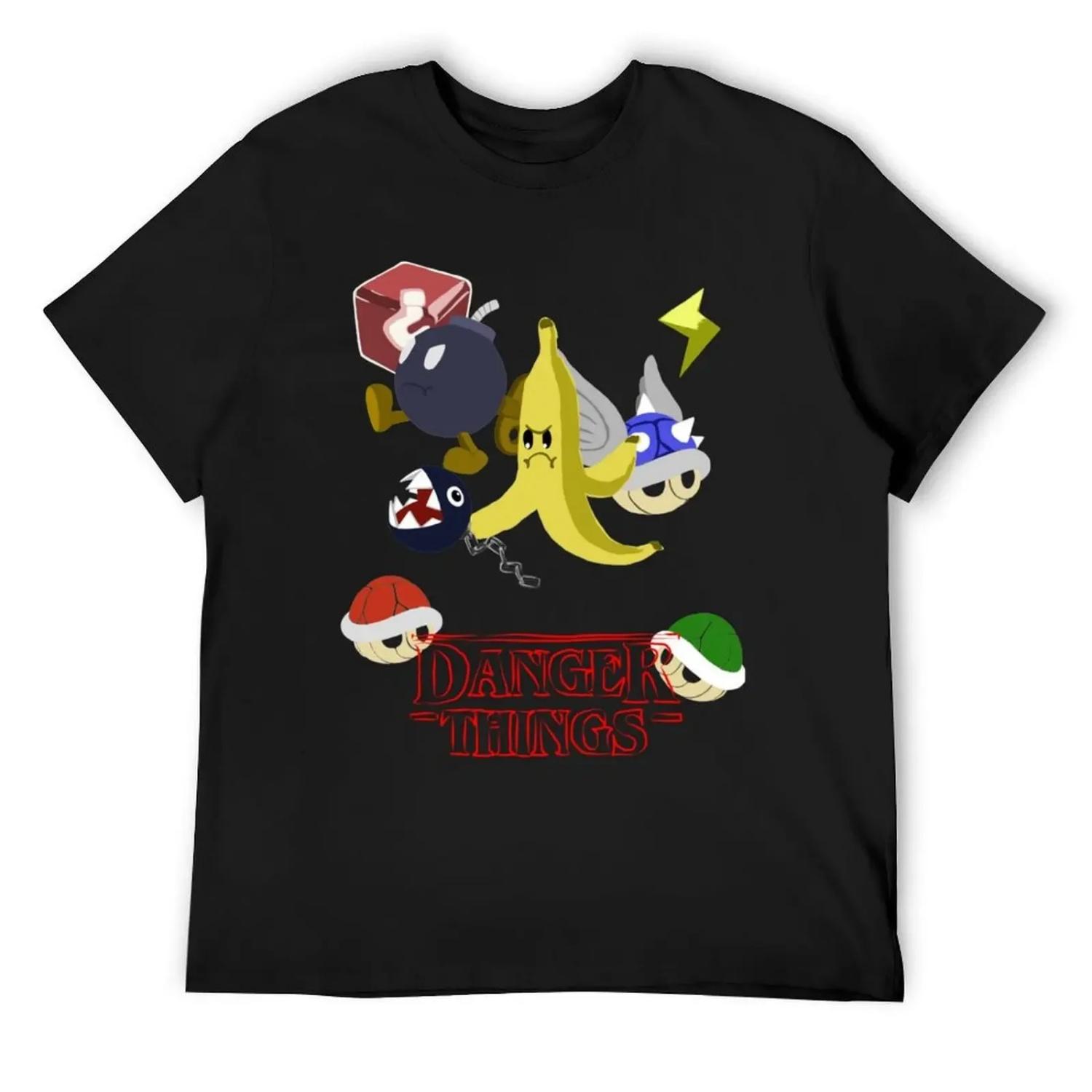 Danger Things T-Shirt blanks quick drying croswit shirt man summer clothes men clothings S